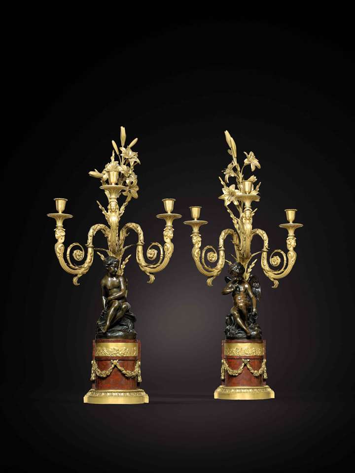 Pair of Louis XVI candelabra